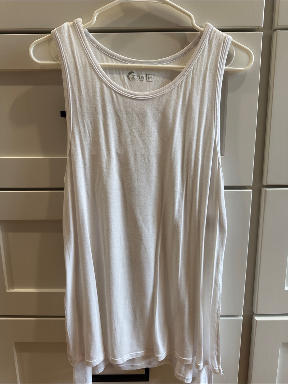 White Scoop Neck Tank Top - Casual Everyday Layering